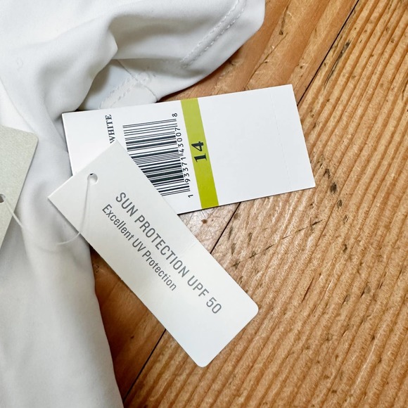 NWT Tommy Bahama Girl's Rash Guard Swim Shirt Palm Trees sz 14 - Picture 3 of 6